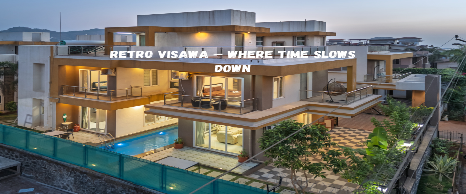 Retro Visawa spacious 4BHK villa with pool banner
